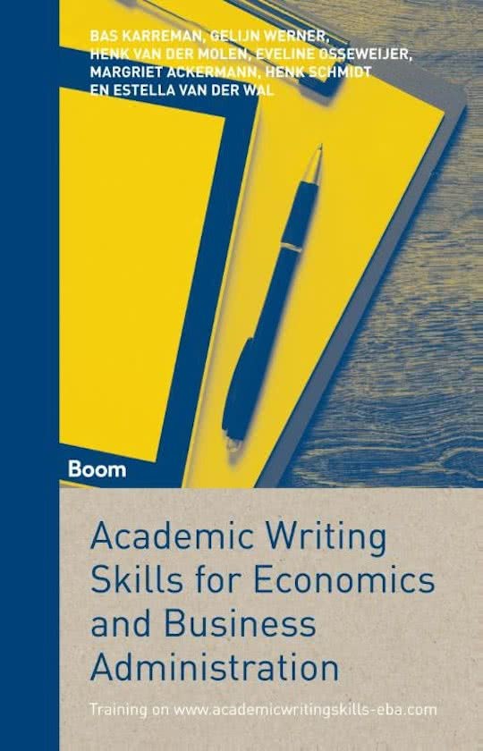 Academic writing skills for economics and business administration