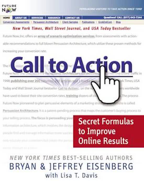 Call to action : Secret formulas to improve online results