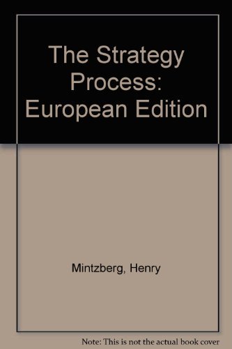[This is the first European edition of Mintzberg and Quinn's "Strategy Process". Based upon the second edition of the original, this version has been radically revised to produce a shorter, more European approach: more than 60% of the cases are now fully European. There are important new readings to replace older or inappropriate readings and a new section on the "global context" is included. All of the revisions have been made in response to extensive feedback from European adopters.] The Strategy Process : European Edition