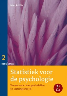 Statistiek in de psychologie Deel 2 : Toetsen voor twee gemiddelden en toetsingstheorie